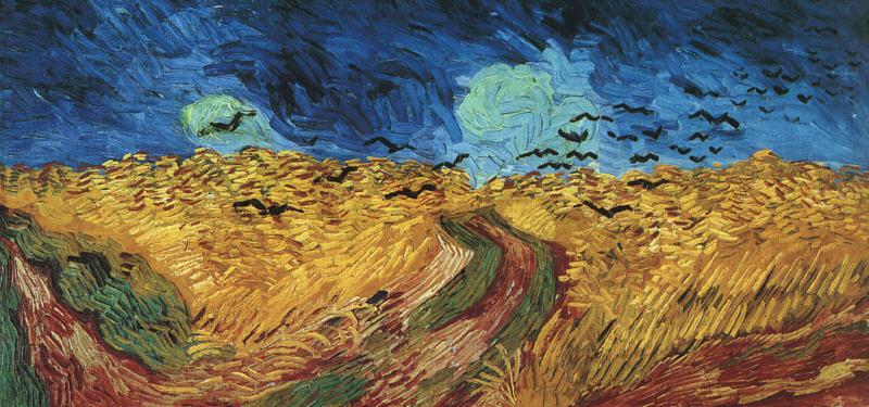 Vincent Van Gogh Wheatfield With Crows Spain oil painting art